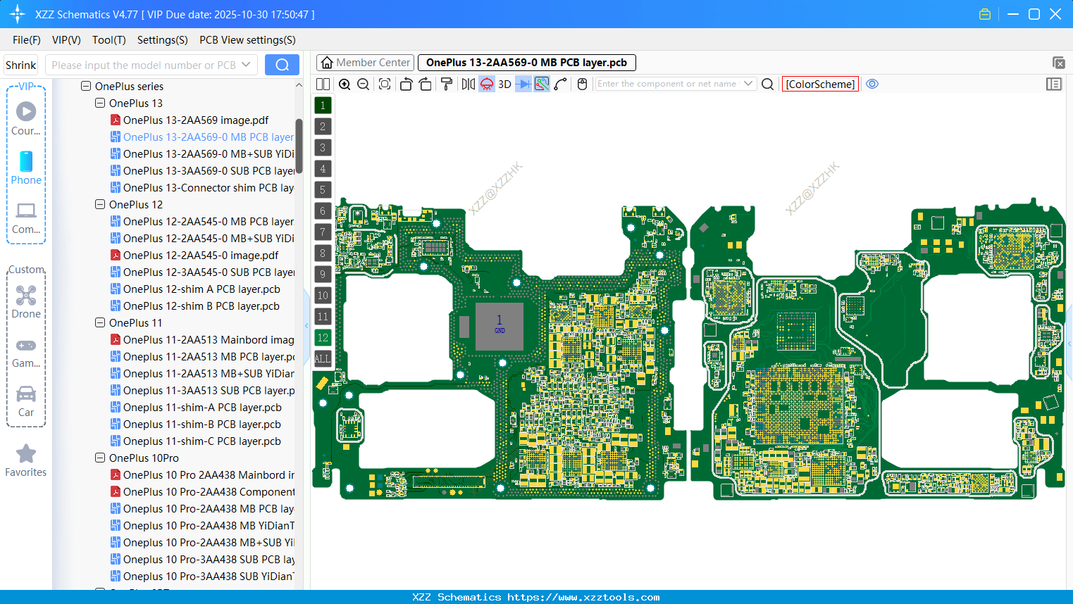 OnePlus 13-2AA569-0 MB PCB Layer
